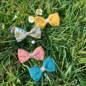 Barrette nœud pince croco