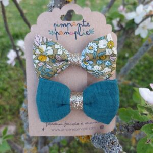 Barrettes cheveux pince croco