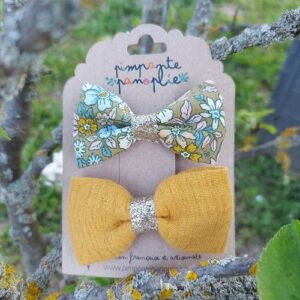 Barrettes cheveux pince croco