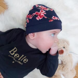 Bonnet bébé en jersey coton BRADERIE